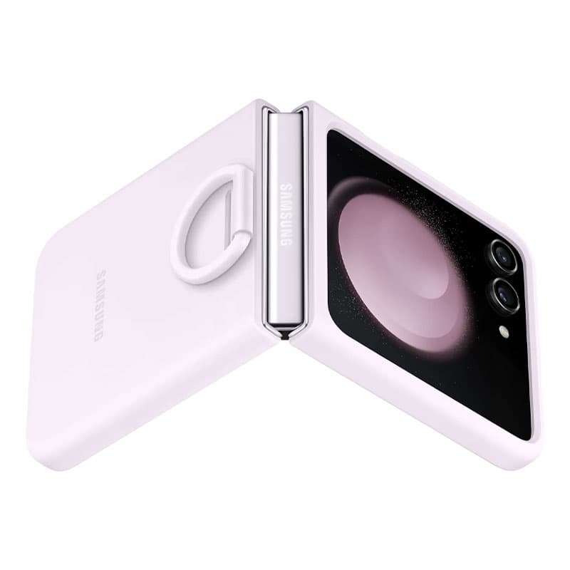 کاور اصلی سامسونگ Galaxy Z Flip5 Silicone Case with Ring — تصویر ۴