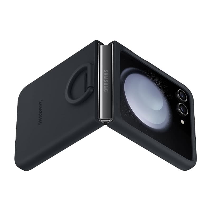 کاور اصلی سامسونگ Galaxy Z Flip5 Silicone Case with Ring — تصویر ۲