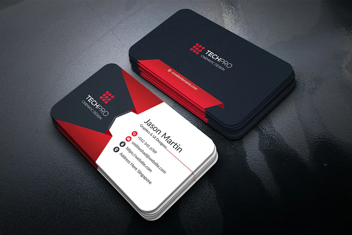 طرح کارت ویزیت زیبا PSD