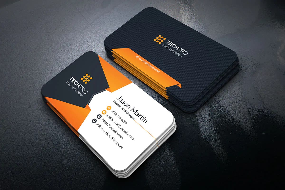 طرح کارت ویزیت زیبا PSD — تصویر ۲