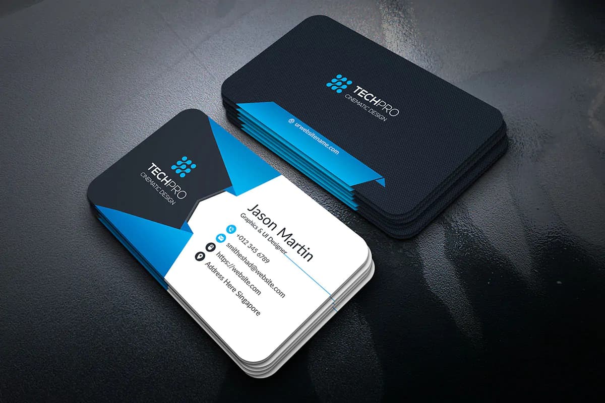 طرح کارت ویزیت زیبا PSD — تصویر ۴