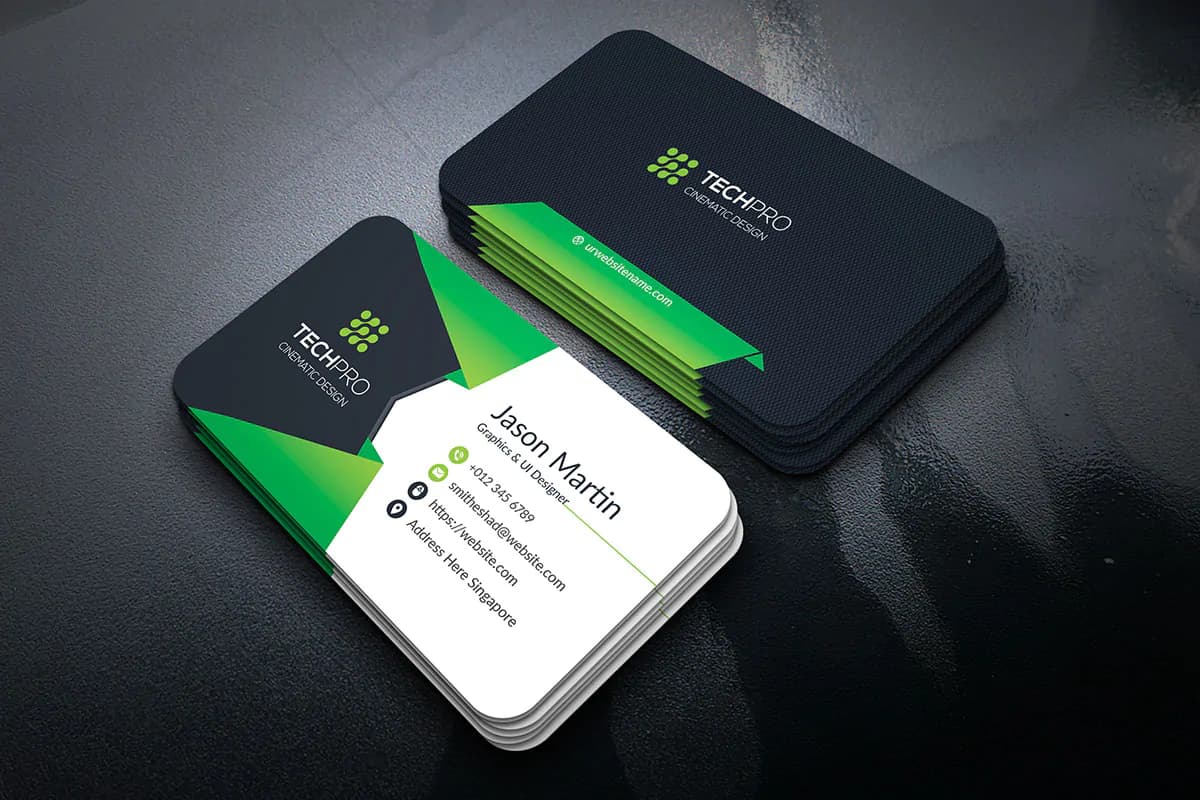 طرح کارت ویزیت زیبا PSD — تصویر ۳