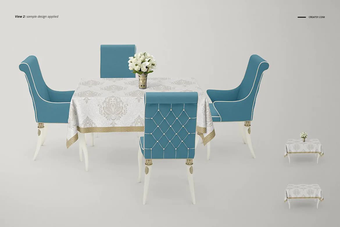 موکاپ رومیزی ناهارخوری — تصویر ۴