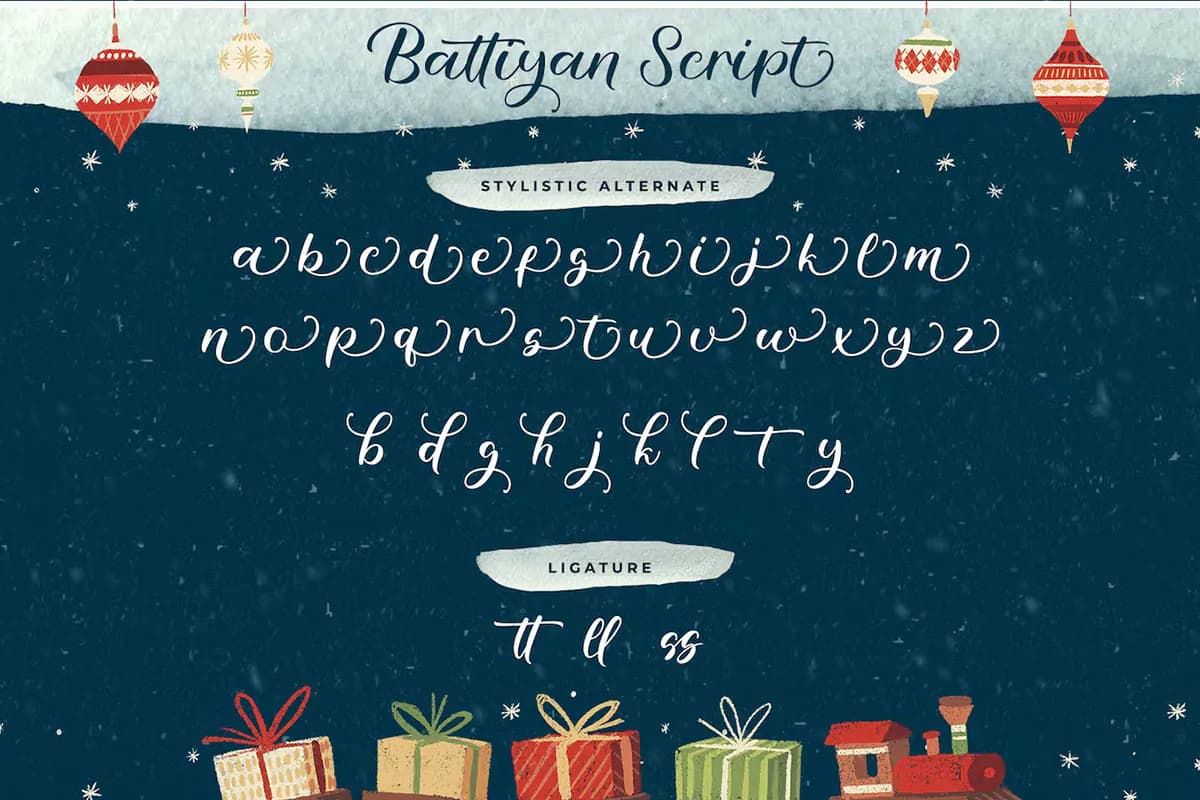 فونت رمانتیک Battiyan — تصویر ۶