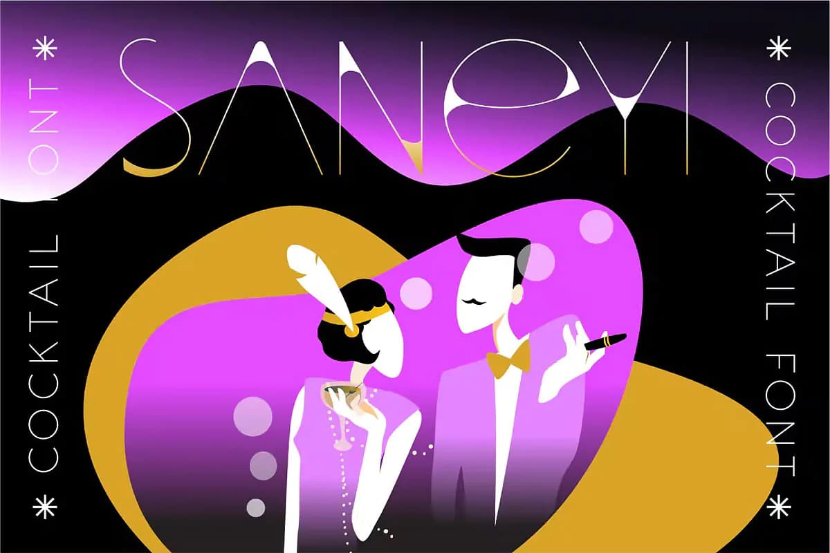 فونت تزئینی و شیک Saneyi
