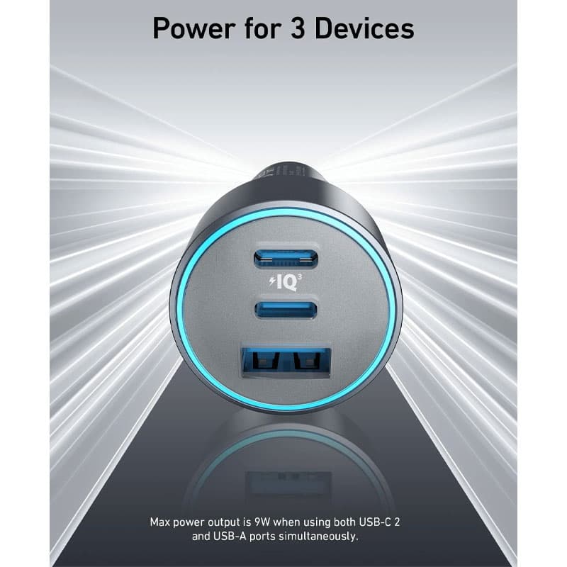 شارژر فندکی انکر Anker 535 Car Charger (67W) مدل B2731 — تصویر ۵
