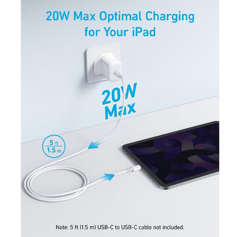 آداپتور 20 وات انکر Anker Select Charger 20W (A2347K21) — تصویر ۲