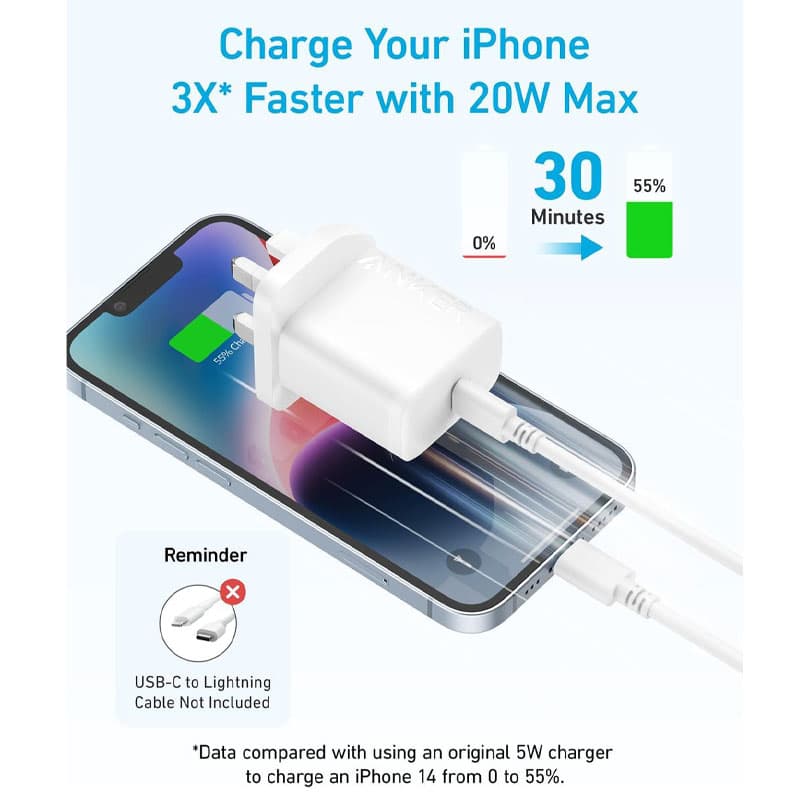 آداپتور 20 وات انکر Anker Select Charger 20W (A2347K21) — تصویر ۵