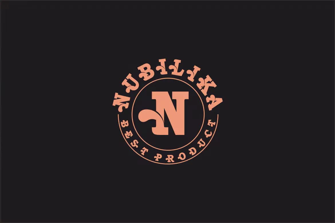 لوگو فونت Nubilka — تصویر ۲