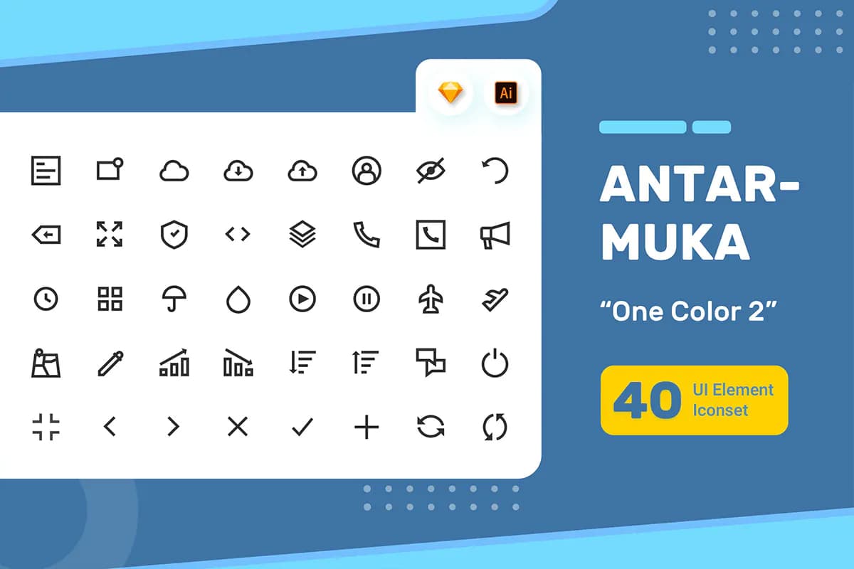 40 وکتور آیکون رابط کاربری
