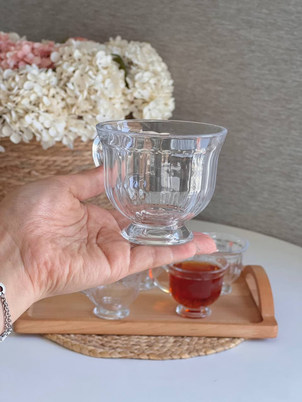 فنجان شیشه ای چای خوری دلی deli مدل پرنس — تصویر ۷