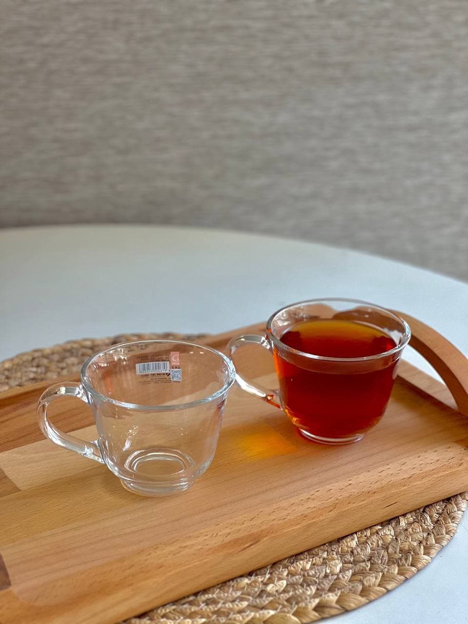 فنجان شیشه ای چایخوری دلی deli مدل آنشرلی — تصویر ۵