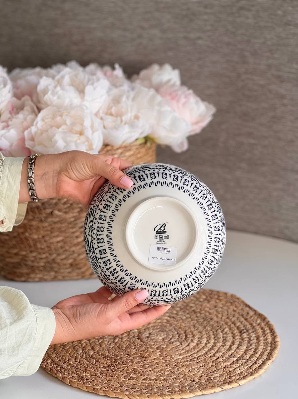 کاسه سالاد بزرگ Brilliant کد 23294 طرح نقش دار رنگی — تصویر ۳