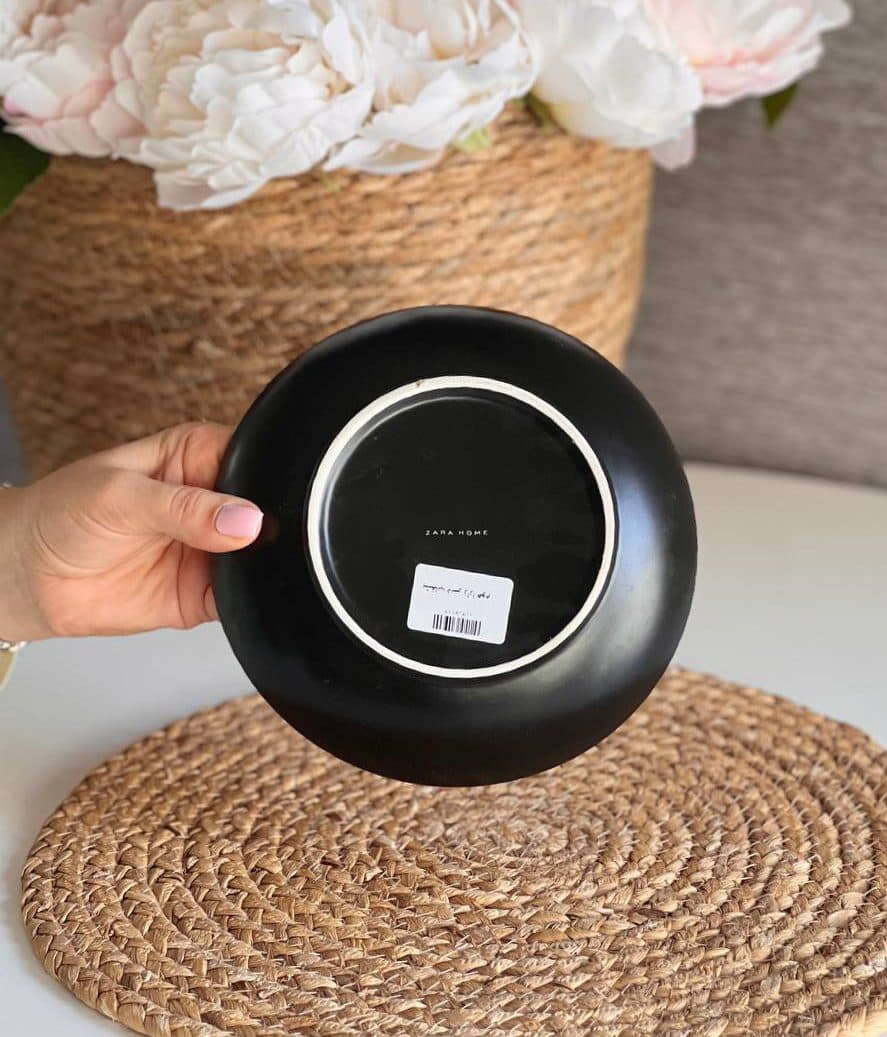پیش دستی دسر زاراهوم کد 037 طرح دون دون مشکی — تصویر ۳
