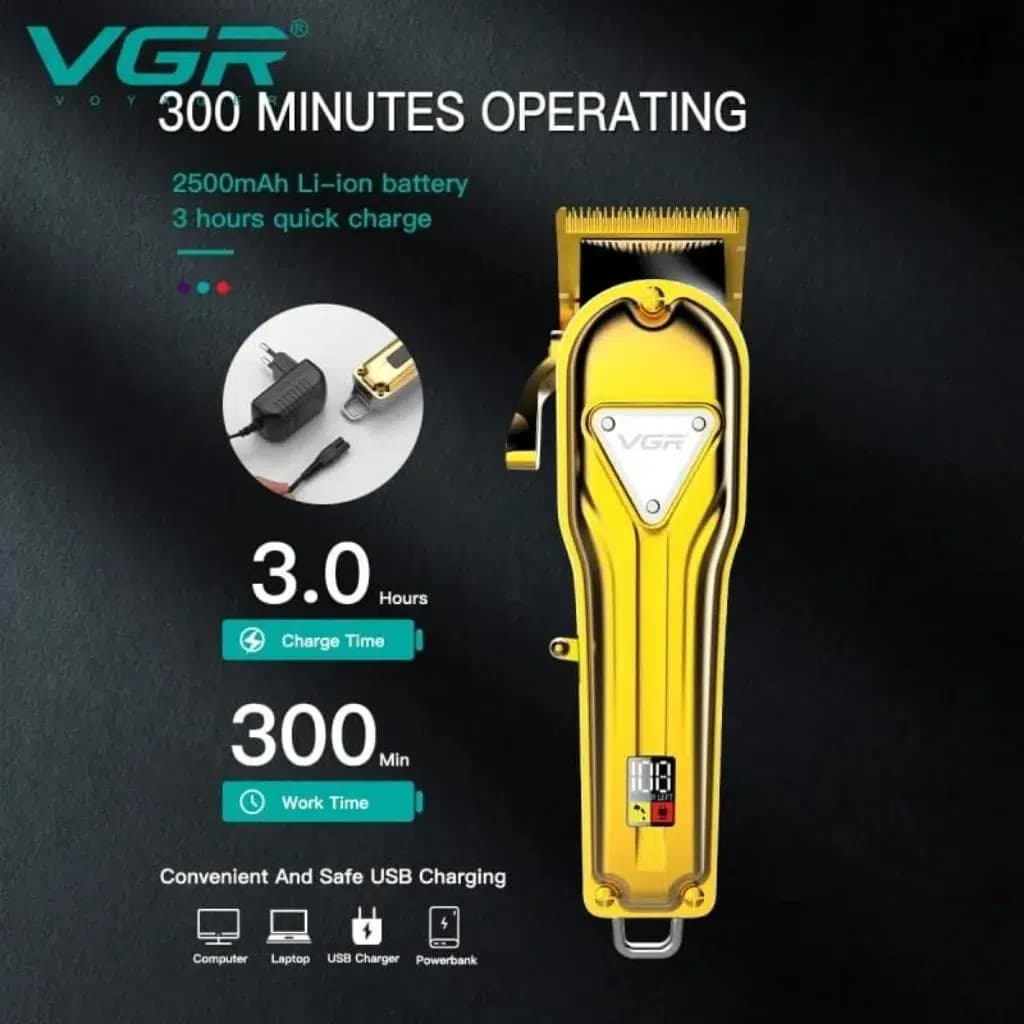 ماشین اصلاح حرفه ای سر و صورت وی جی آر V-140 — تصویر ۶