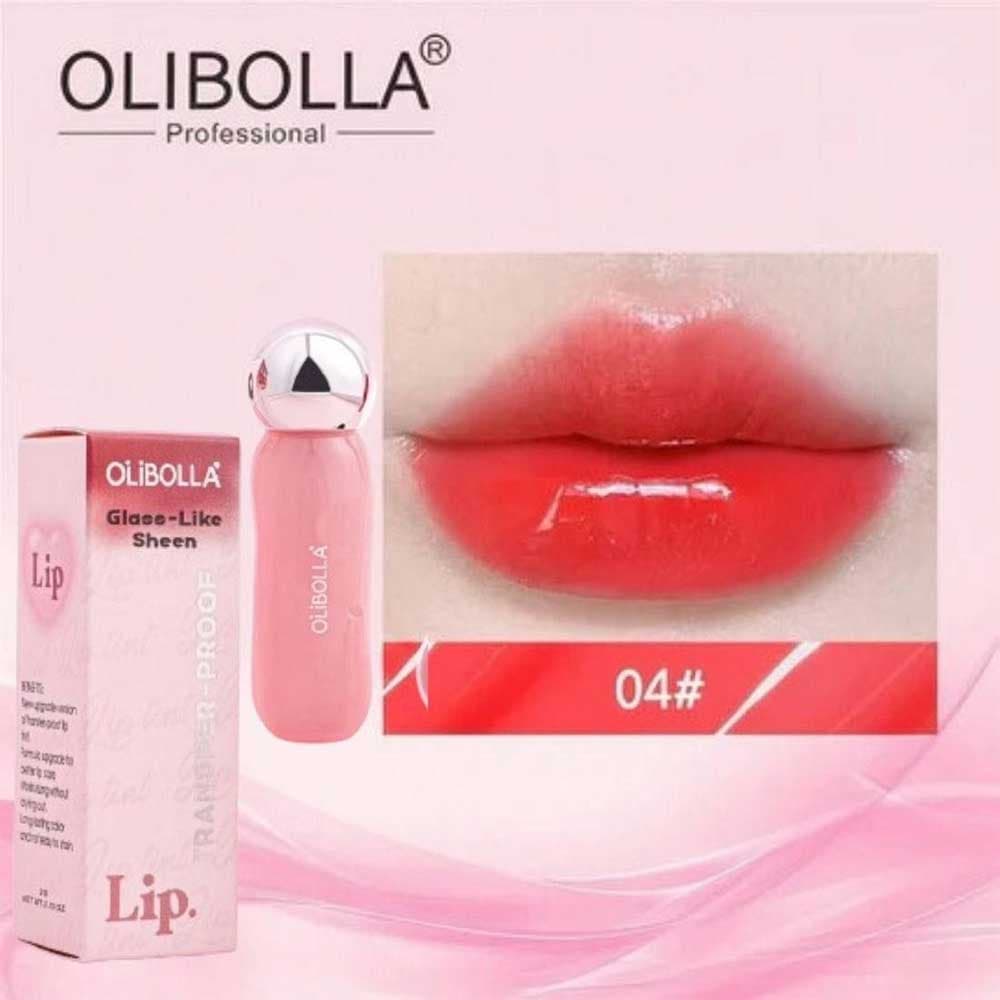 تینت لب خیس OLIBOLLA مدل Glass-Like Sheen ضد انتقال و ۲۴ ساعته — تصویر ۴