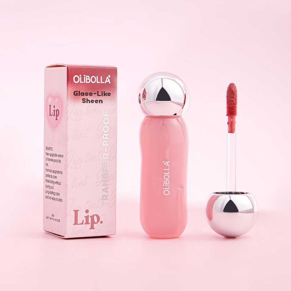 تینت لب خیس OLIBOLLA مدل Glass-Like Sheen ضد انتقال و ۲۴ ساعته — تصویر ۸