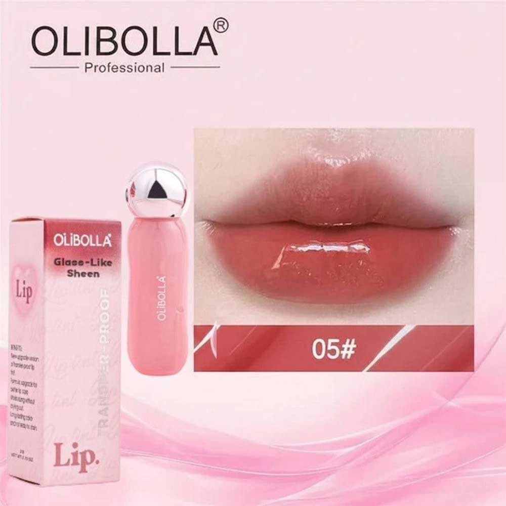 تینت لب خیس OLIBOLLA مدل Glass-Like Sheen ضد انتقال و ۲۴ ساعته — تصویر ۳