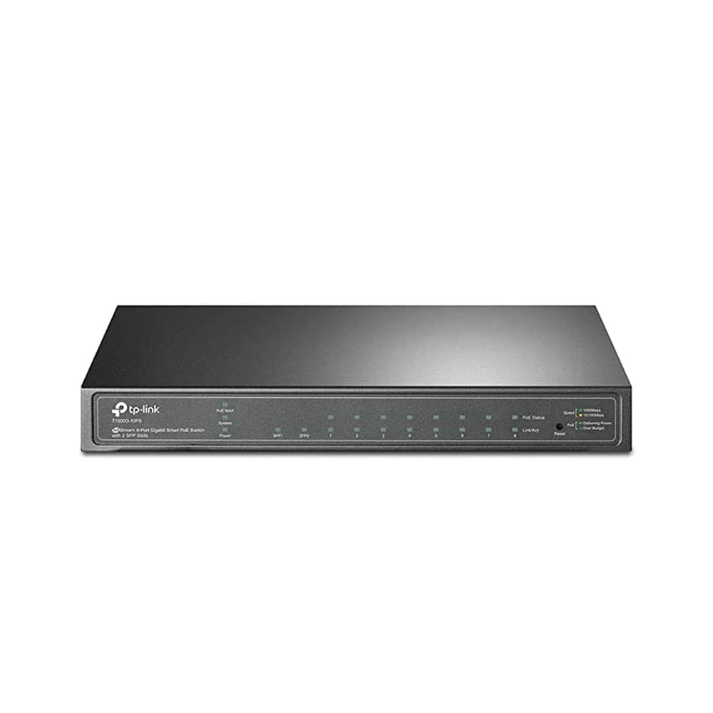 سوییچ 8 پورت تی پی لینک مدل TP-LINK T1500G-10PS (TL-SG2210P) 8 Port Gigabit Poe Switch