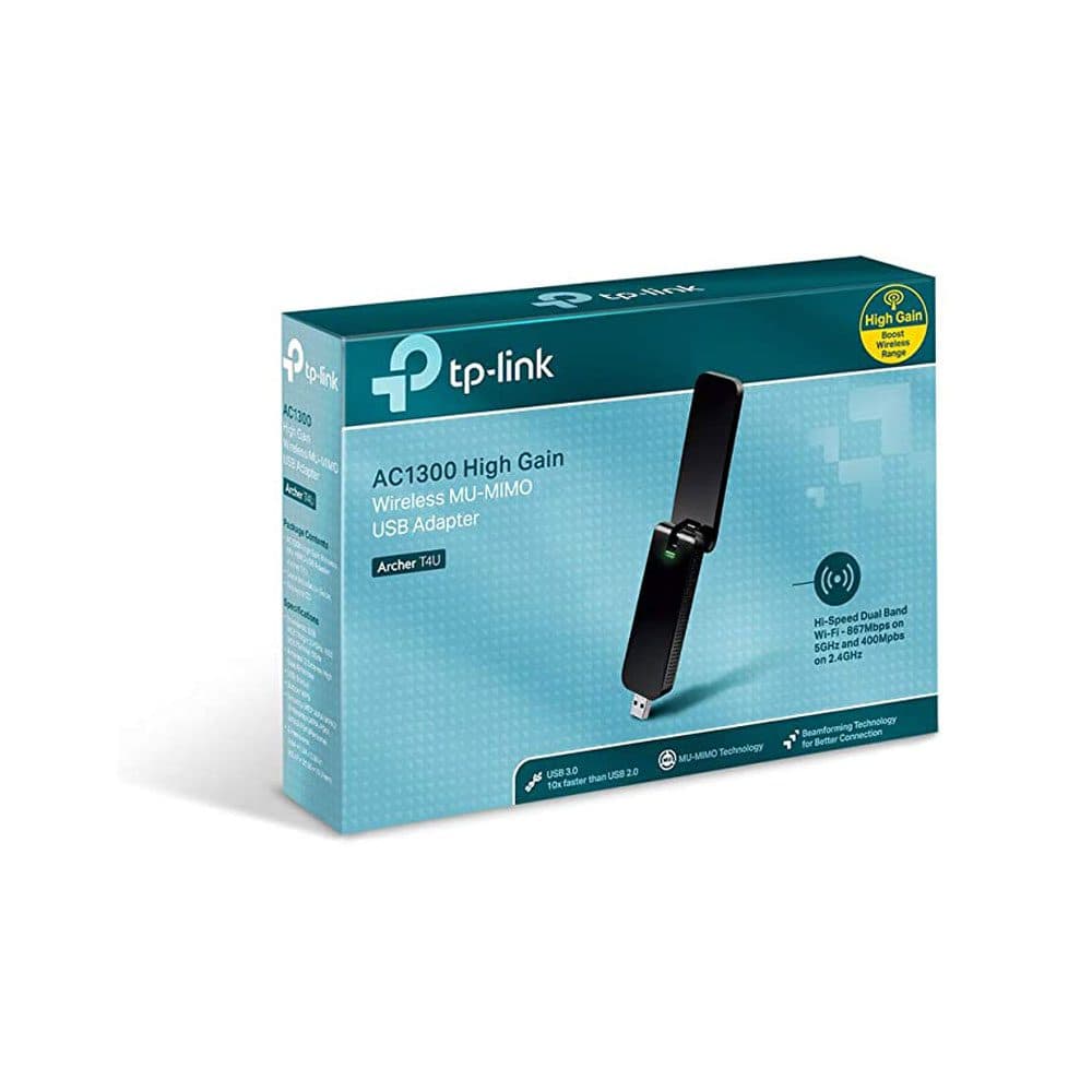 کارت شبکه USB بی‌سیم و دوباند تی پی لینک مدل TP-Link Archer T4U AC1300 Wireless Adapter — تصویر ۲