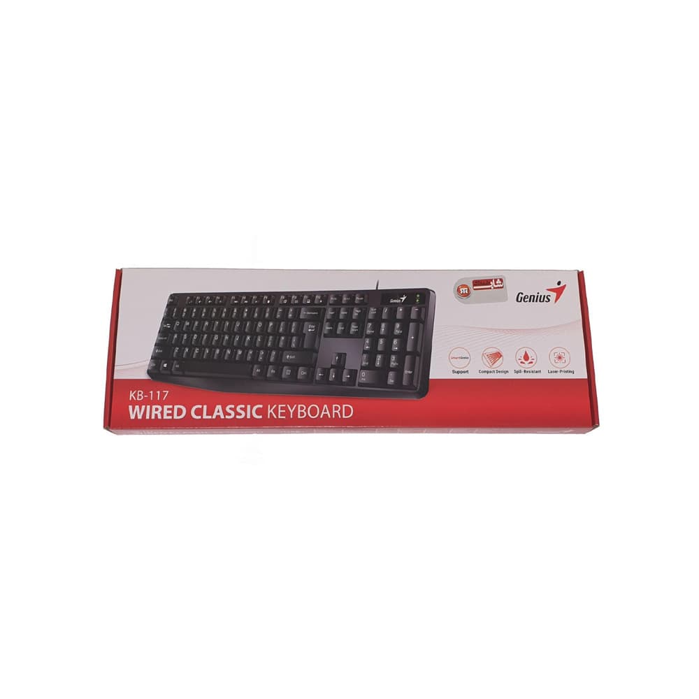 کیبورد سیمی جنیوس مدل Genius KB-117 — تصویر ۲