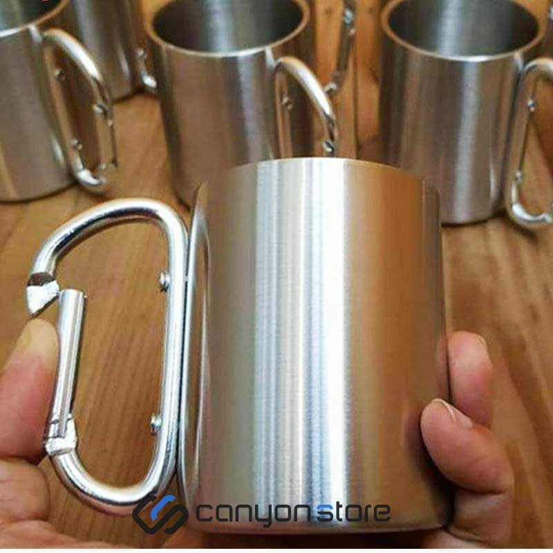 لیوان کارابین دار – Steel cup — تصویر ۲