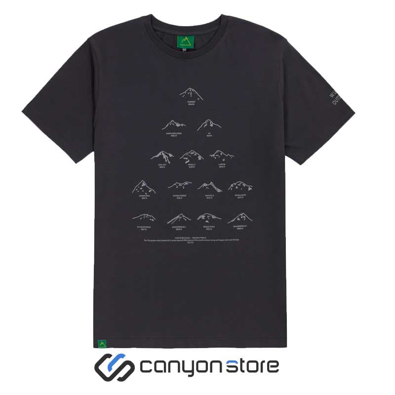 تیشرت طرح W.U.T.S – 14 Peaks