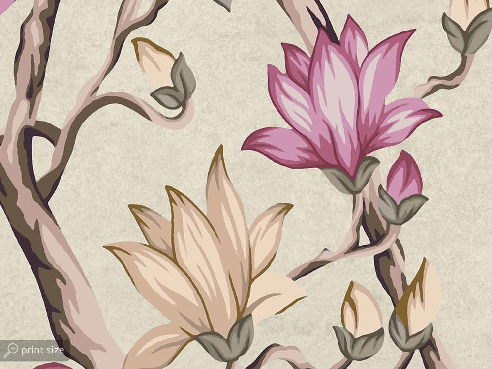 کاغذ دیواری گل گلی ریز W10174300 — تصویر ۴