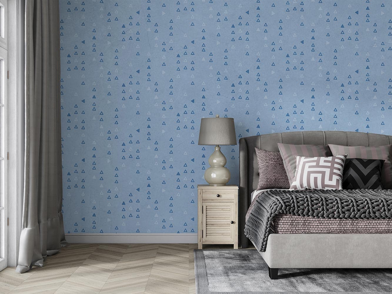 کاغذ دیواری هندسی مثلث W10163000 — تصویر ۴