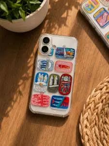 قاب گوشی آیفون و اندروید شفاف CS Sardines — تصویر ۲