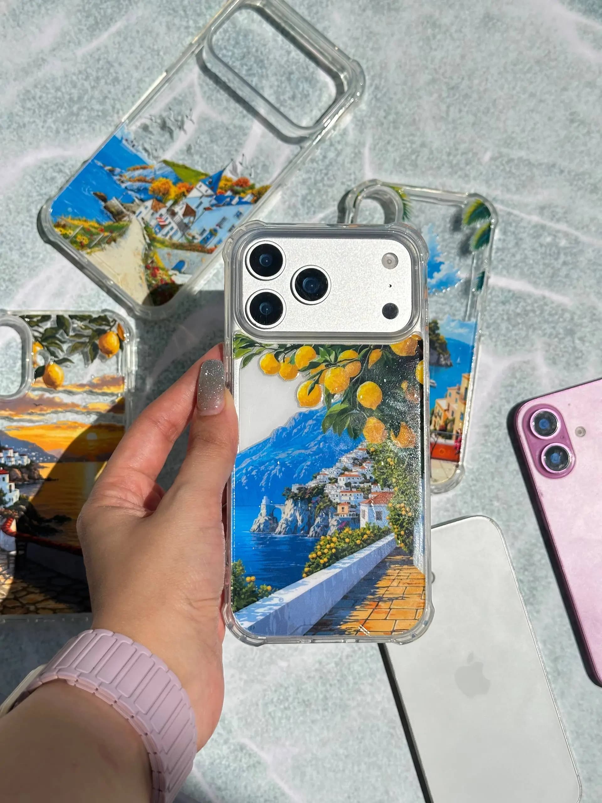 قاب گوشی آیفون و اندروید شفاف CS Summer City Collection — تصویر ۳