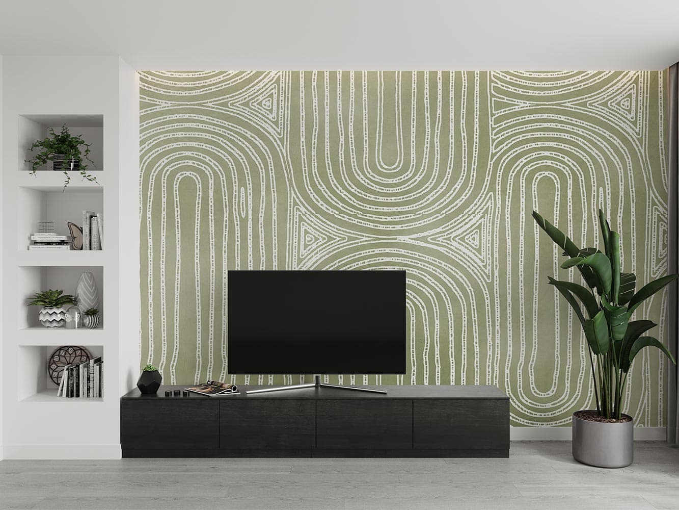 کاغذ دیواری مدرن اشکال هندسی W10141800