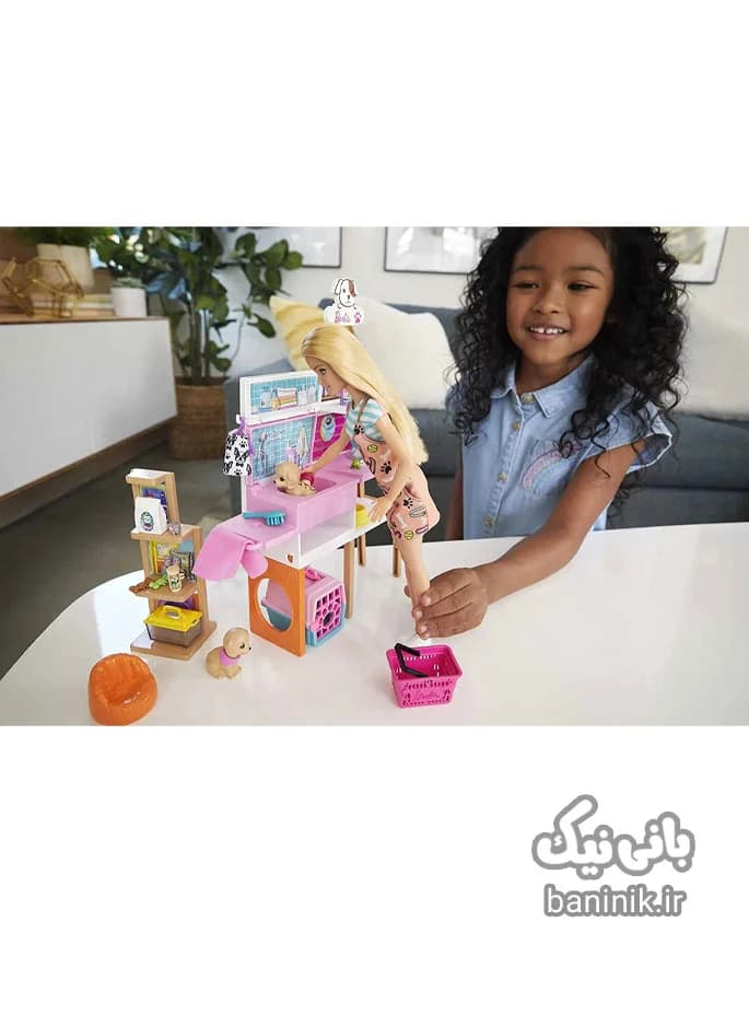 عروسک باربی پت شاپ Barbie Mattel GRG90 — تصویر ۷
