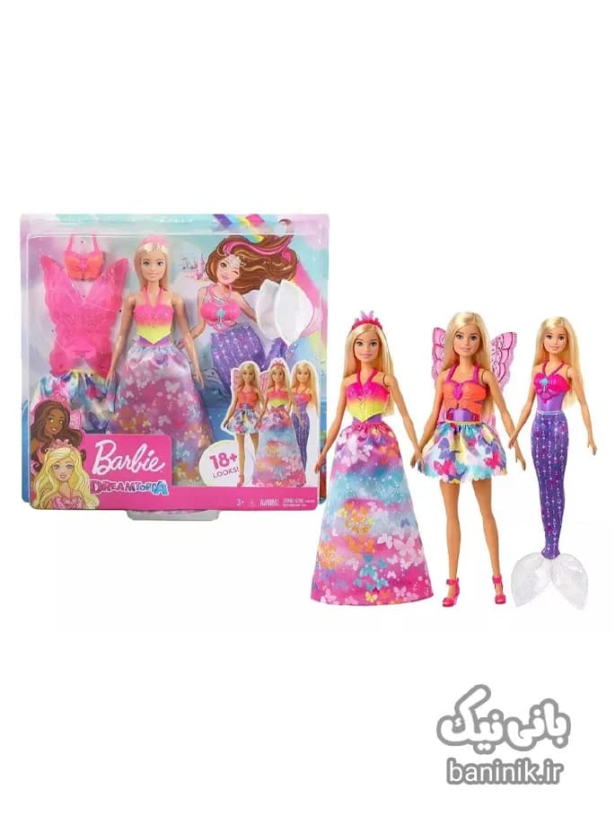 عروسک باربی مدل لباس دریم توپیا Barbie — تصویر ۴