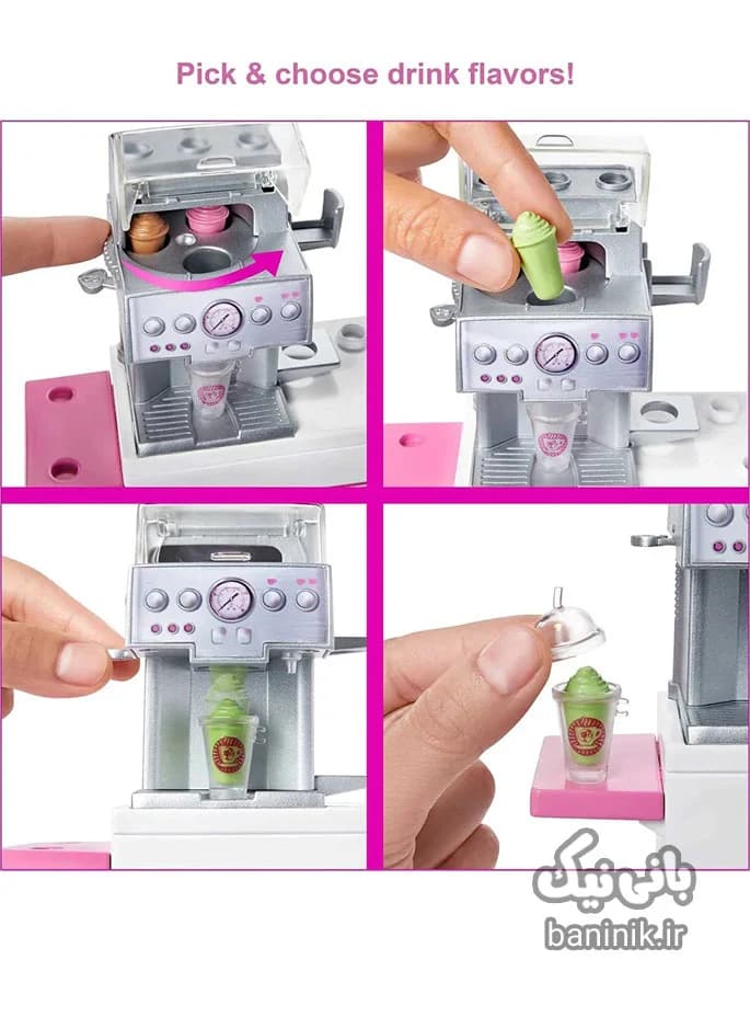 عروسک باربی و ست کافی شاپ Barbie — تصویر ۶
