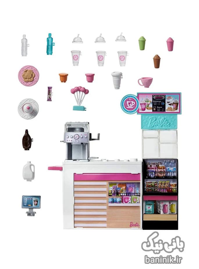 عروسک باربی و ست کافی شاپ Barbie — تصویر ۴