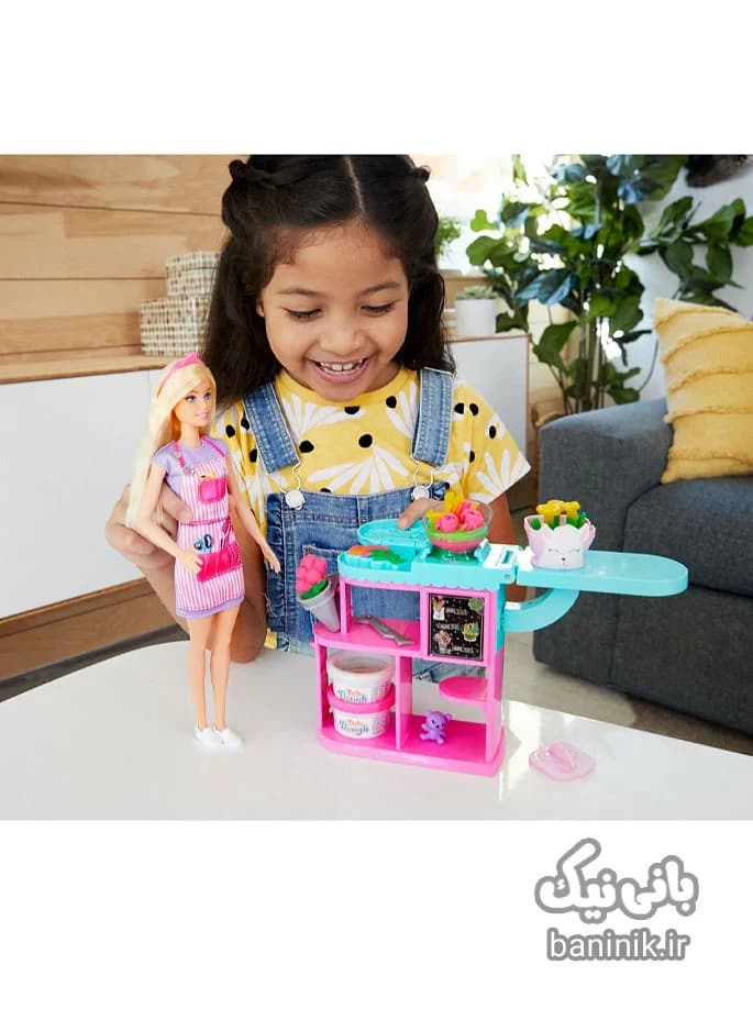 عروسک باربی گلفروش و ست بازی Barbie — تصویر ۲