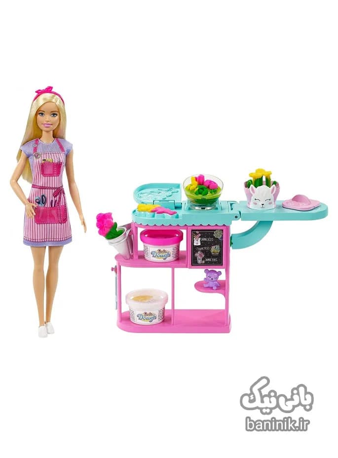 عروسک باربی گلفروش و ست بازی Barbie — تصویر ۳