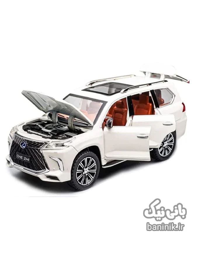 ماشین فلزی لکسوس LX570 سفید 24111 — تصویر ۲