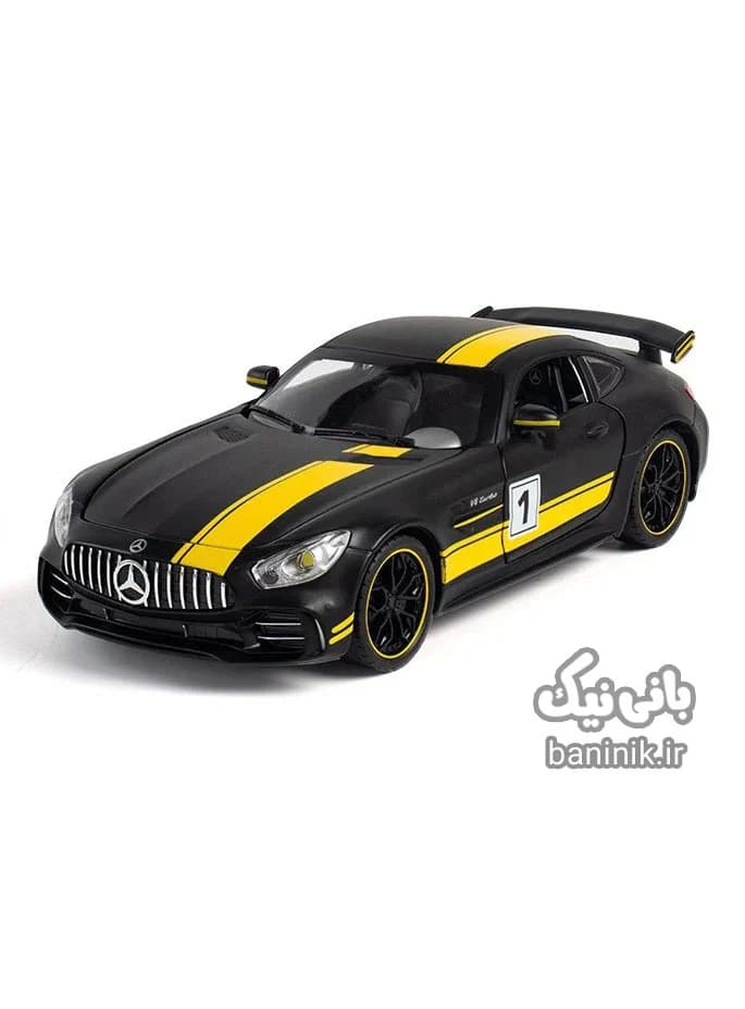 ماشین فلزی عقب کش بنز AMG مشکی مات 24071