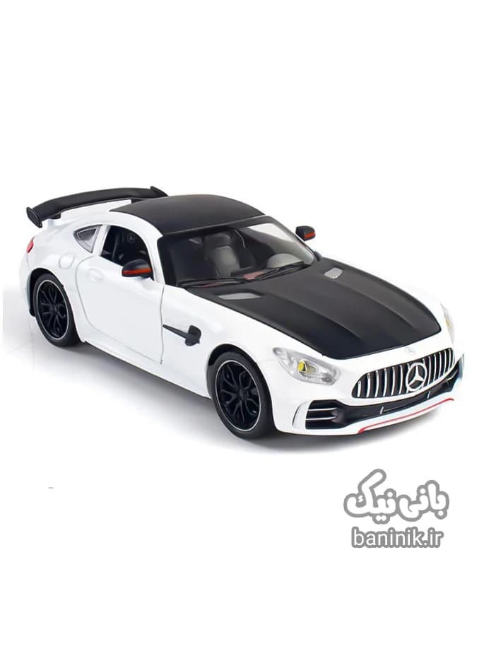 ماشین فلزی عقب کش بنز AMG سفید 24071