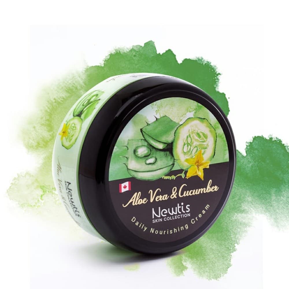 کرم مرطوب کننده نیوتیس Newtis مدل Aloe Vera & Cucumber حجم 200ml — تصویر ۲
