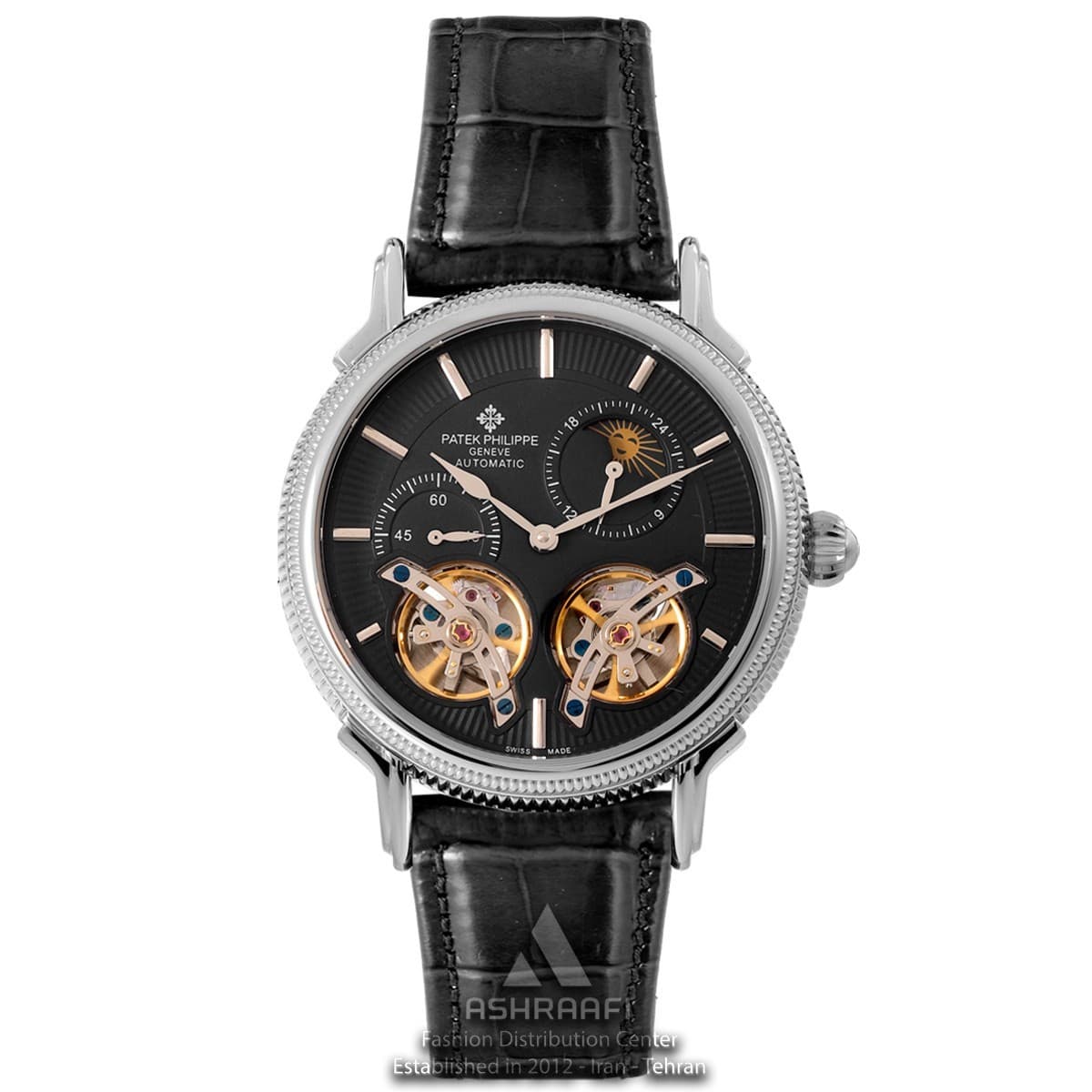 ساعت پتک فیلیپ بند چرمی Patek Philippe tt-SK138