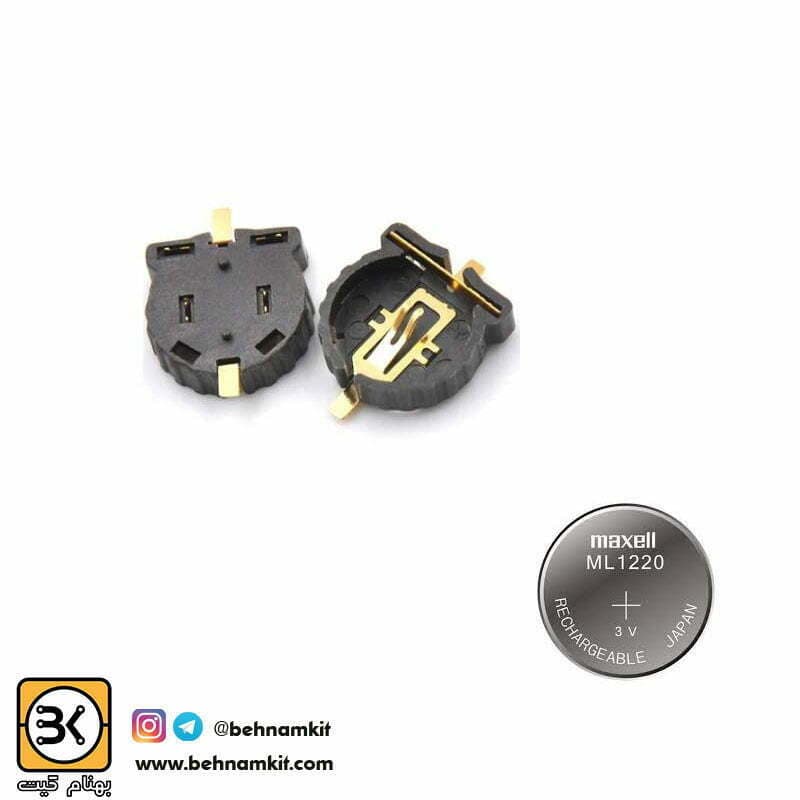 جا باتري سكه ای / SMD / 1220