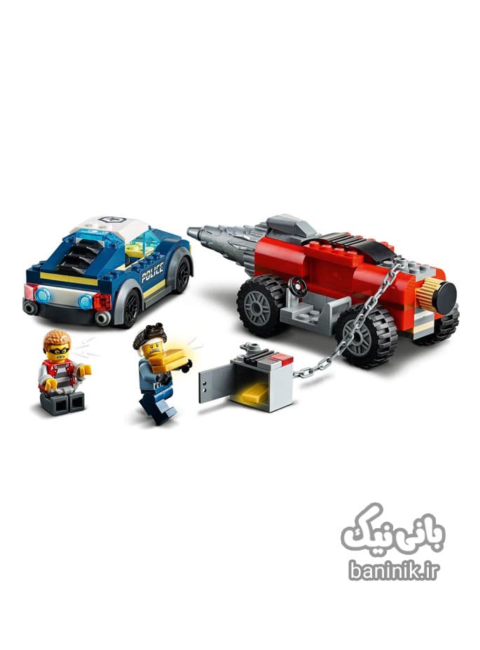 لگو سیتی مدل تعقیب و گریز ماشین حفاری LEGO City 60273 — تصویر ۲