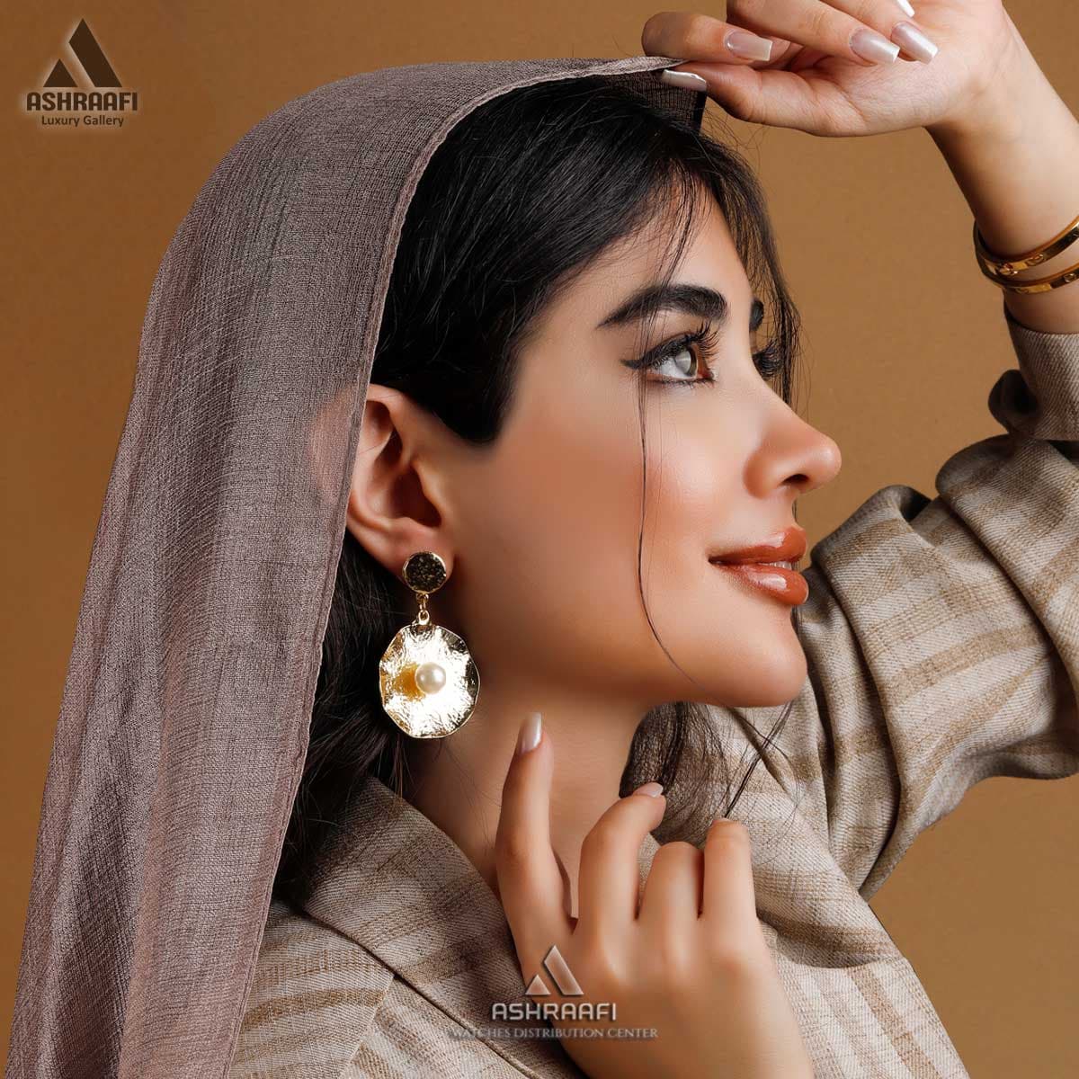 گوشواره طلایی Plated Earrings G1 — تصویر ۳