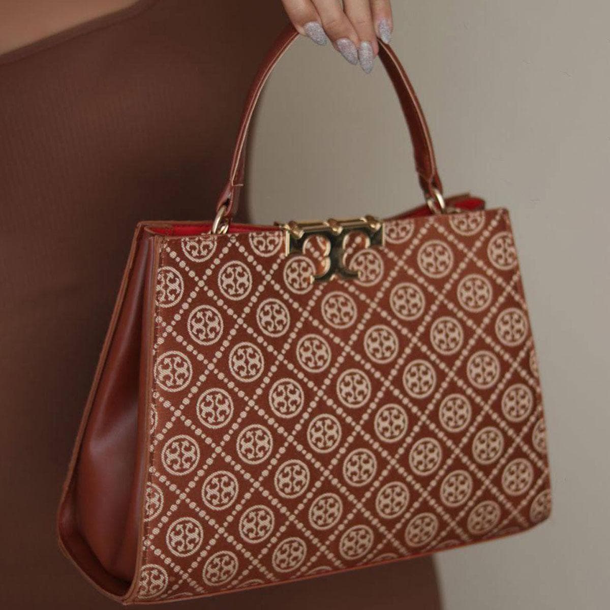 کیف طرح دار توری برچ Tory Burch Bag A01 — تصویر ۷