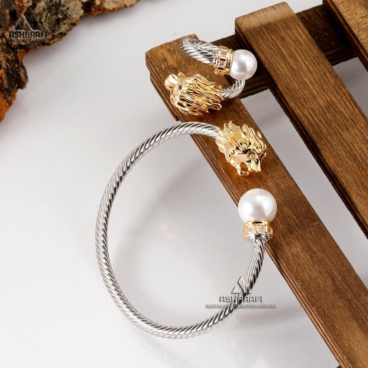دستبند و انگشتر دیوید یورمن طرح شیر Bracelet & Ring Set SG1 — تصویر ۲