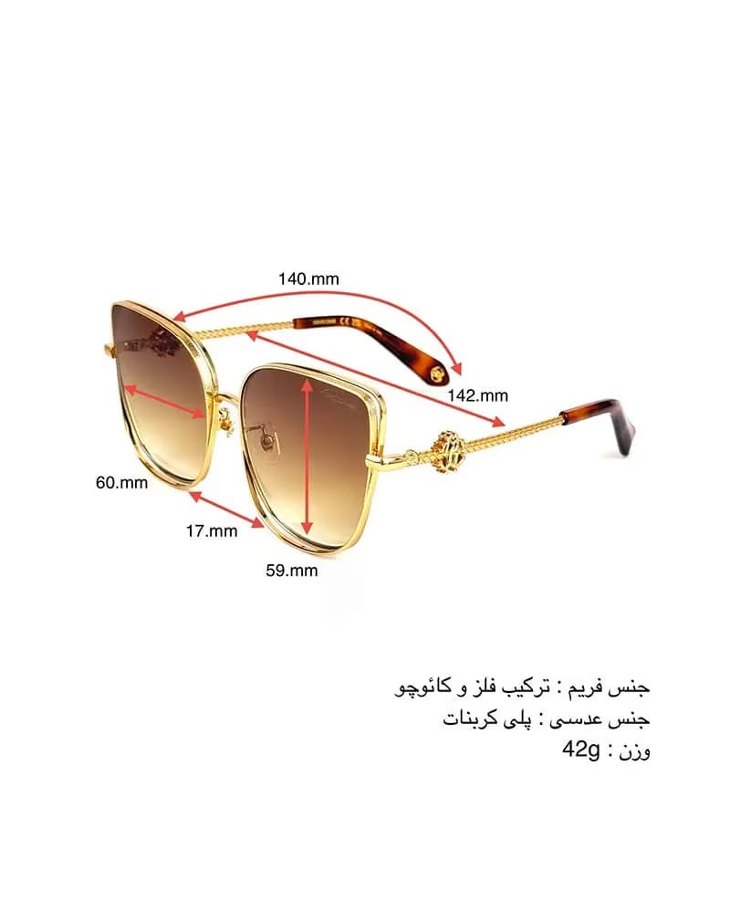 عینک آفتابی زنانه روبرتو کاوالی مدل ROBERTO CAVALLI SRC079M — تصویر ۶
