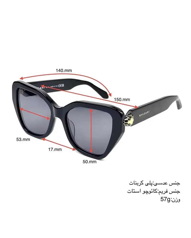 عینک آفتابی زنانه بولگاری مدل BVLGARI SERPENTI BV40033I — تصویر ۶